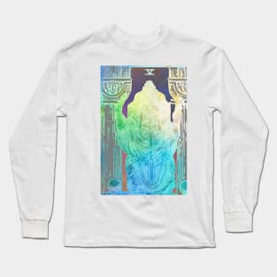 Soft Watercolour Tarot Print - The Hierophant Long Sleeve T-Shirt
